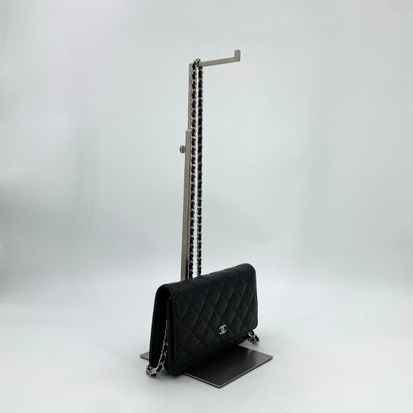 HW0896 Chanel Woc black diamond logo chain crossbody bag 19*3*11cm small - Picture 4 of 8